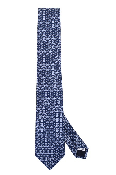 Shop SALVATORE FERRAGAMO  Tie: Salvatore Ferragamo Gancini print silk tie.
Composition: 100% silk.
Made in Italy.. 350814 RAYON-757974